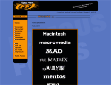 Tablet Screenshot of m.famousfonts.de